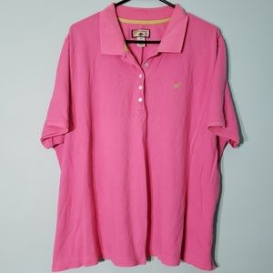 Pink Pique Polo